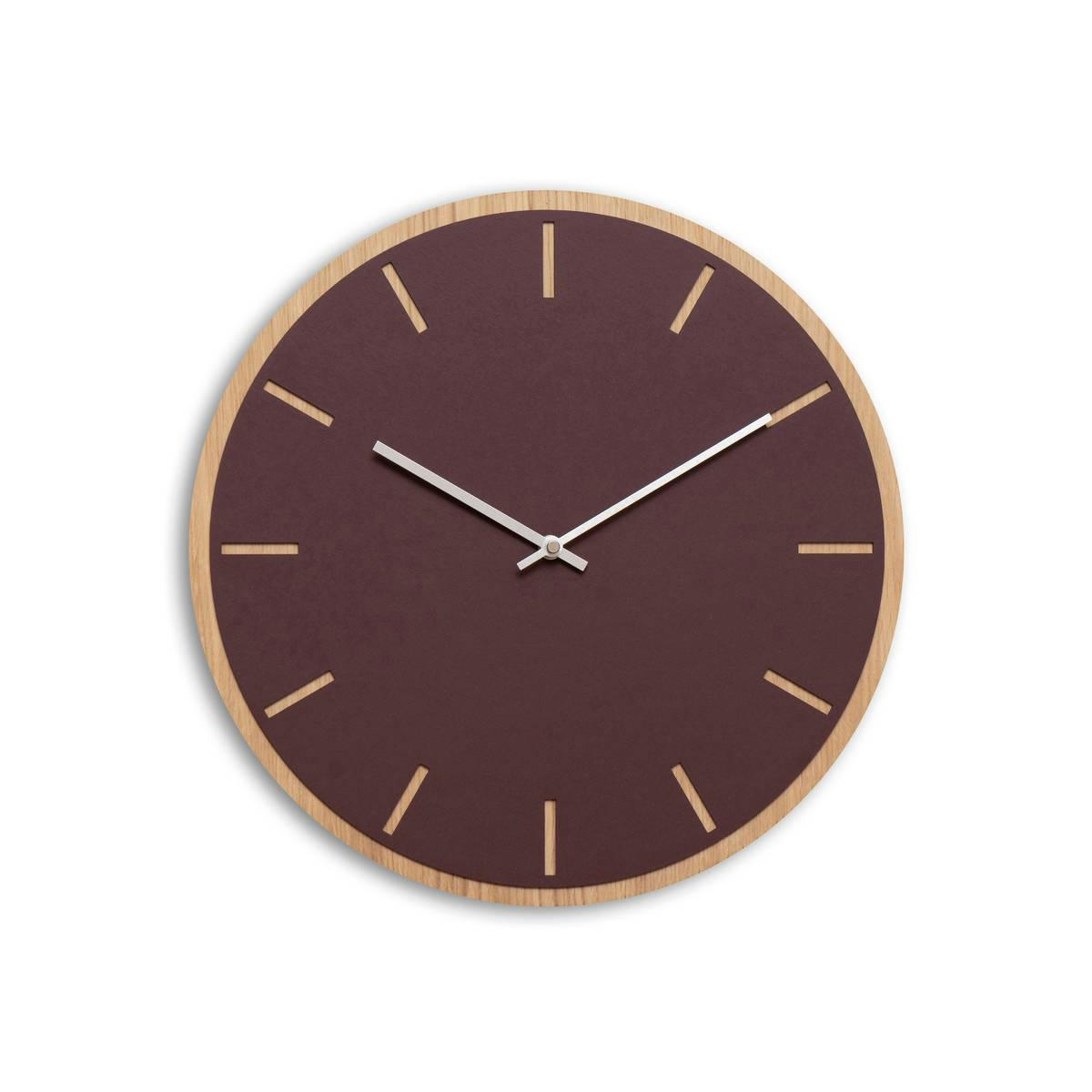 - Horloge murale en linoléum rouge D38cm