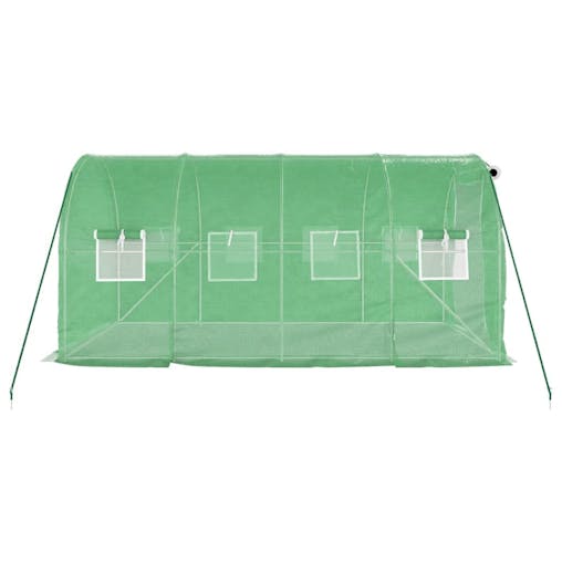 NNEVL Greenhouse with Steel Frame Green 8 m&sup2; 4x2x2 m