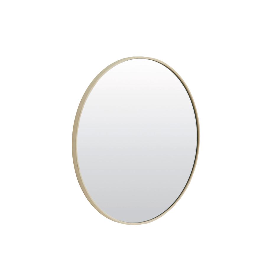 Light & Living - Espejo spiegel rond Ø96 cm - glas helder+crème
