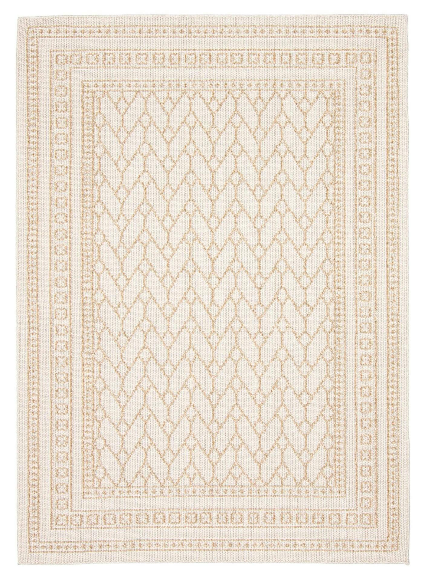 Francesca Rectangular Texturized Polypropylene Indoor Area Rug, Taupe, 8-ft x 10-ft