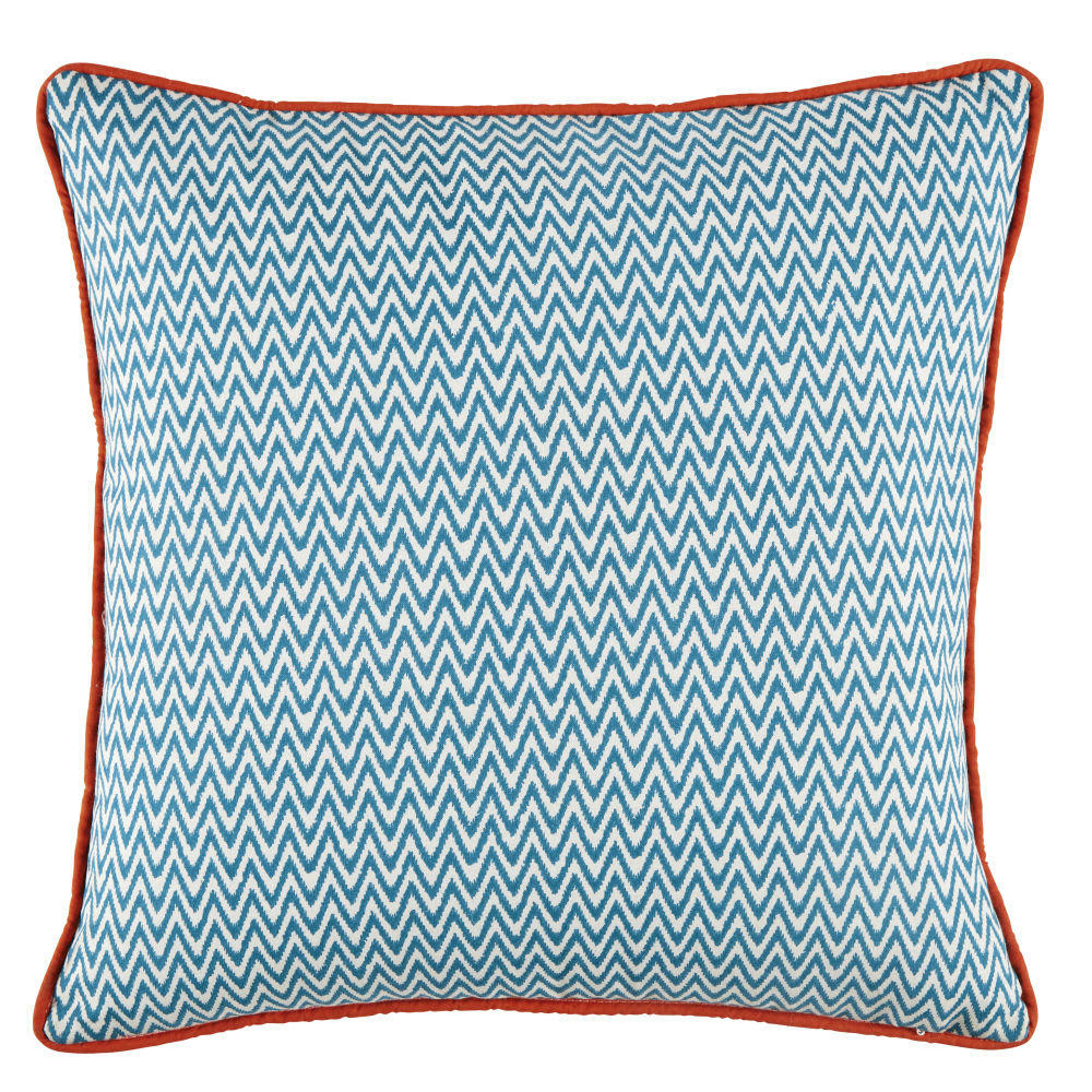 MAKONO - Coussin en coton imprimé fleurs multicolores 45x45