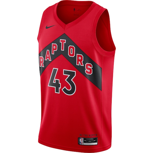 Pascal Siakam Toronto Raptors Nike 2020/21 Icon Swingman Jersey - Red