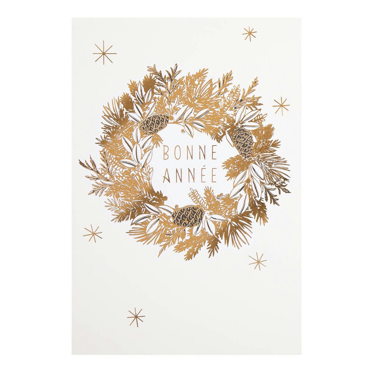 - Carte De Vœux Couronne De Noël