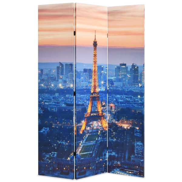 Parawan Pokojowy Dekoracyjny Parawan Składany 120x170 cm motyw Paryża nocą