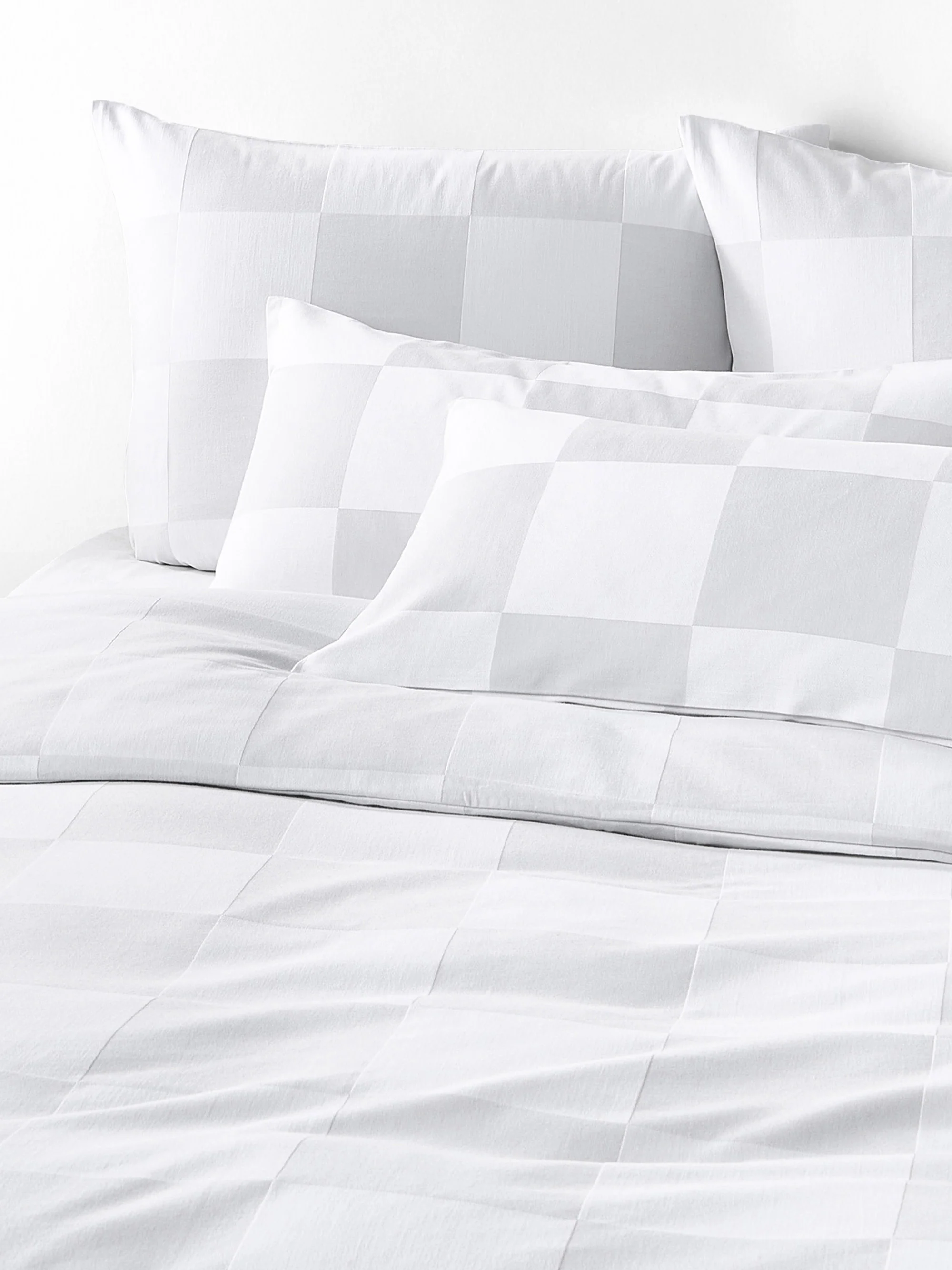 Westwing | Crosby Studios, Karierter Baumwoll-Bettdeckenbezug Damier