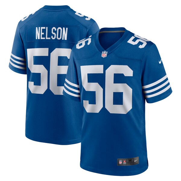 Men's Nike Quenton Nelson Royal Indianapolis Colts Alternate Game Jersey/White