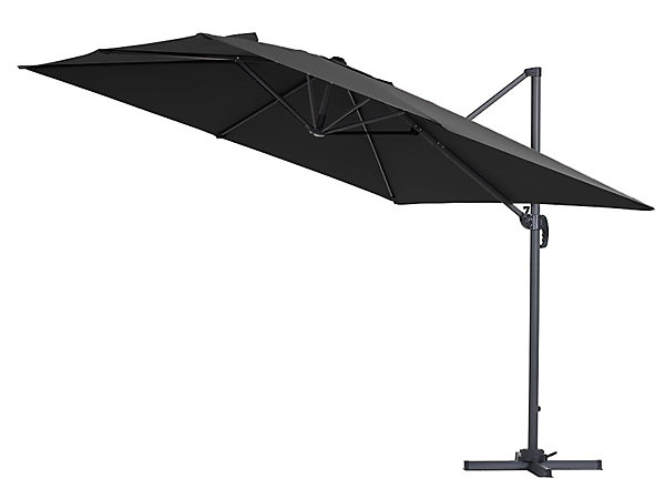Parasol jardin déporté alu 