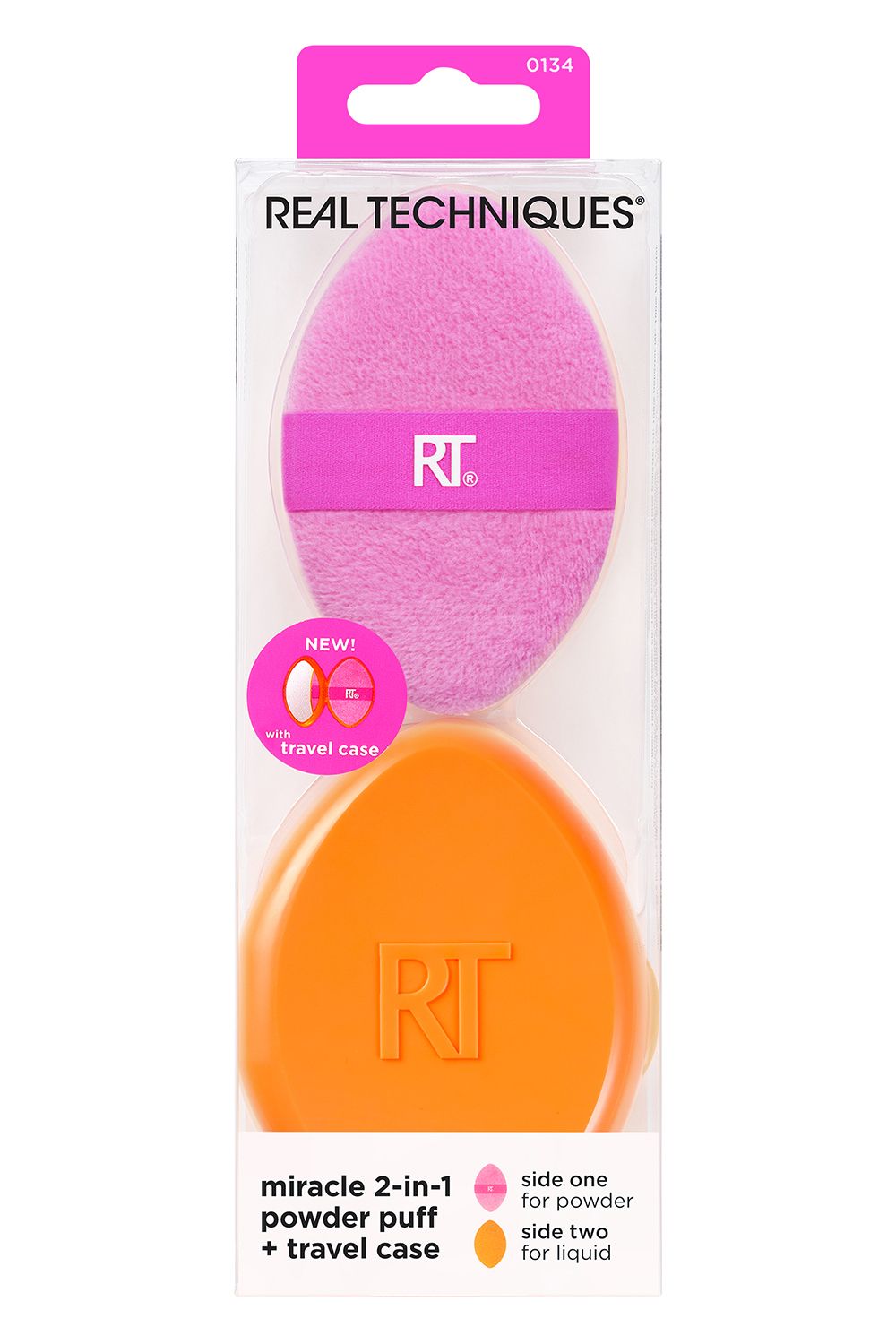 Real Techniques Miracle 2-In-1 Powder Puff   Travel Case