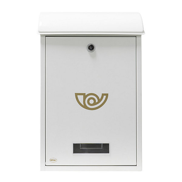 AMIG - Boîte aux lettres2 - 400 x 250 x 100 mm - Acier - Blanc