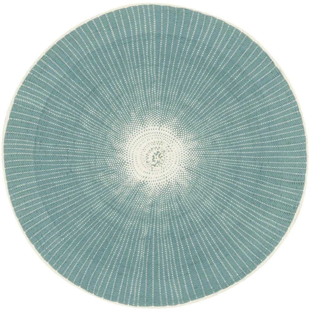 - Set de table rond bleu