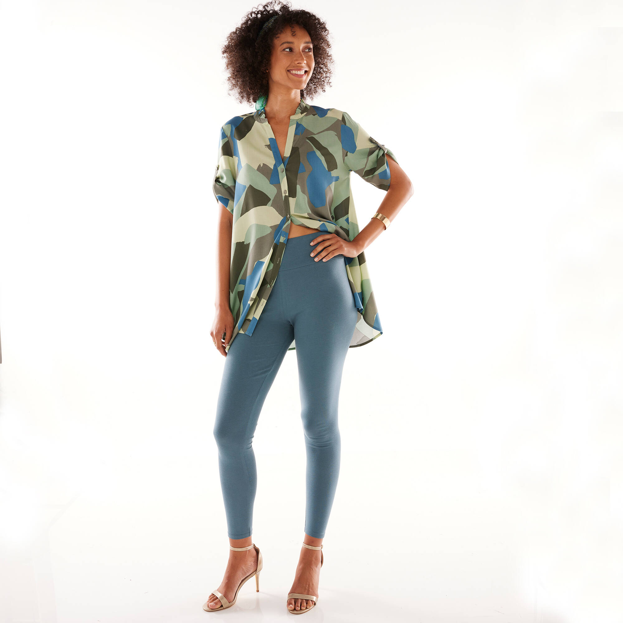 Legging taille haute, ventre plat