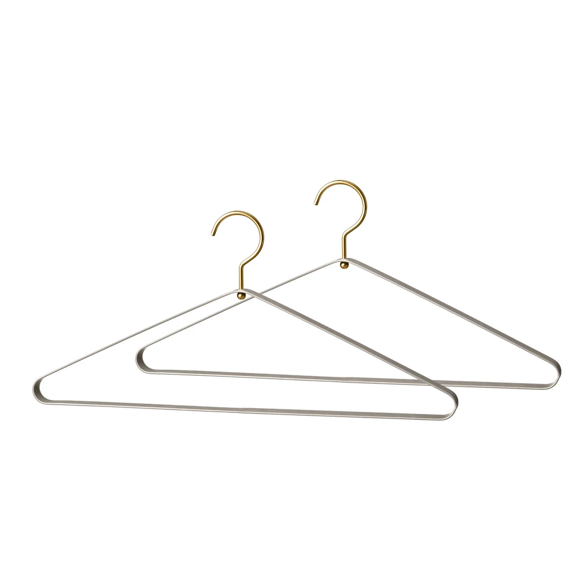 AYTM - Vestis Kleiderbügel, schwarz / silber (2er-Set)