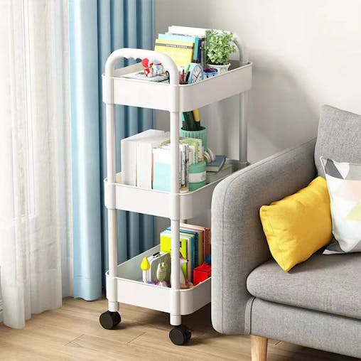 NNEOBA 1pc multi-storey kitchen storage shelves trolley