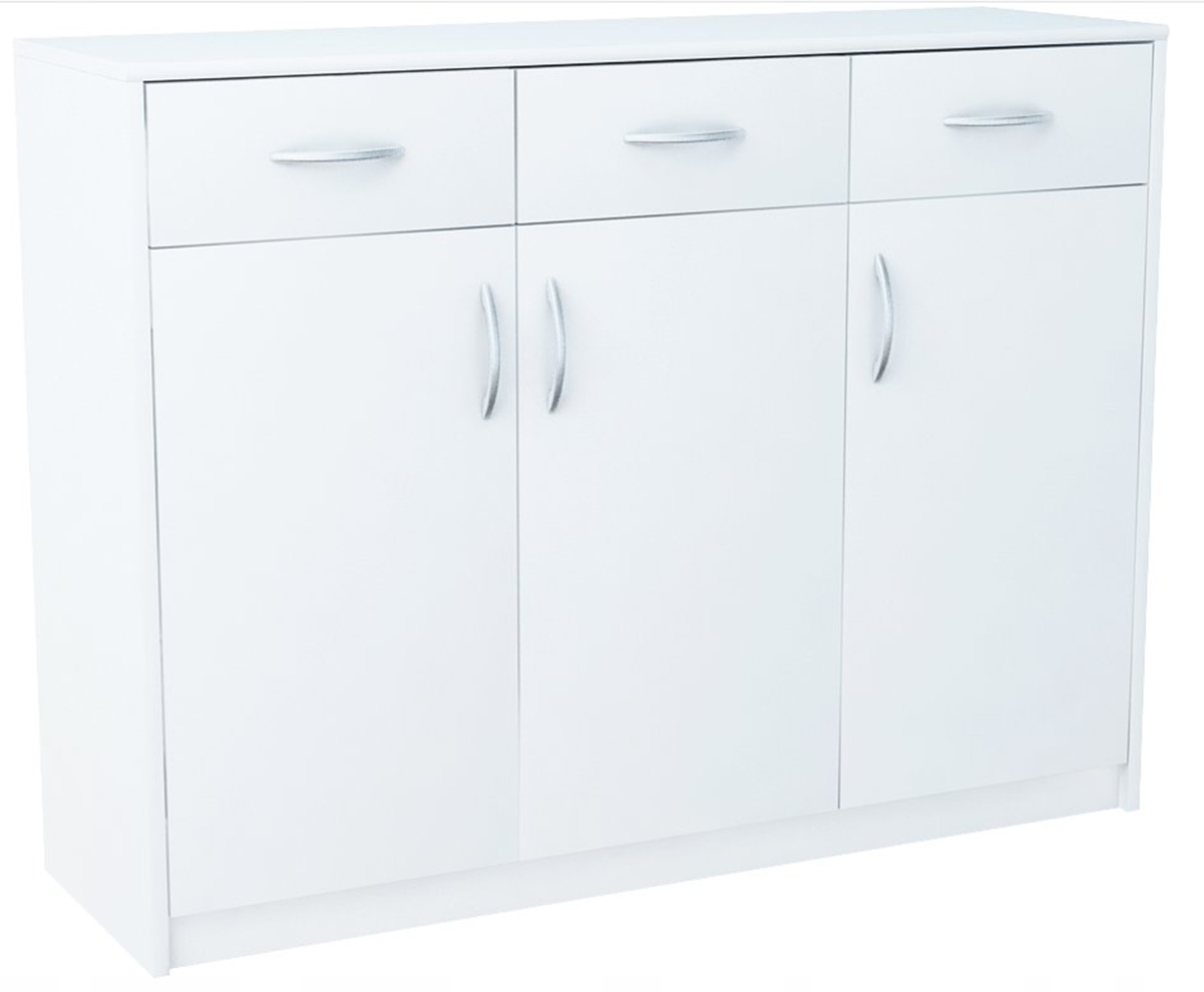 Komoda szafka 3D3S BIAŁA 110cm szuflady regał