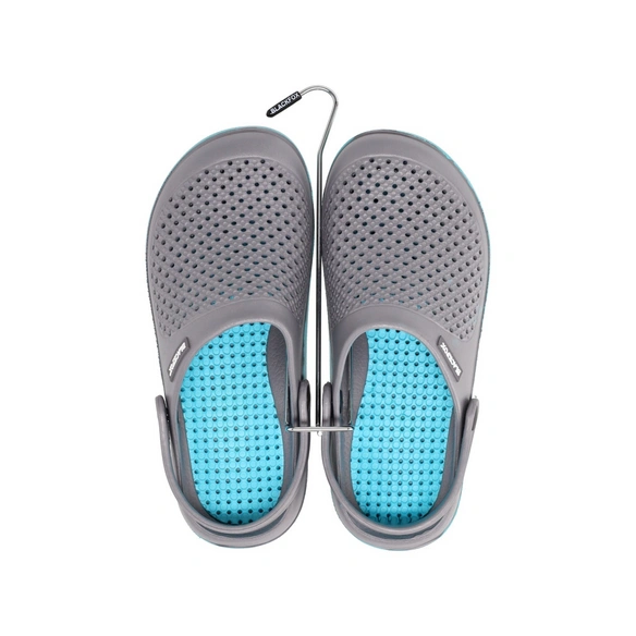 Clogs »Sun«, Gr.41/42, grau, blau