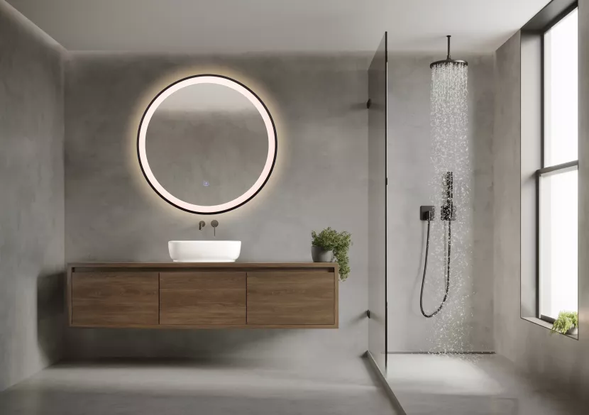 Lustro podświetlane LED VENUS 60 cm Antypara, Zmiana barwy