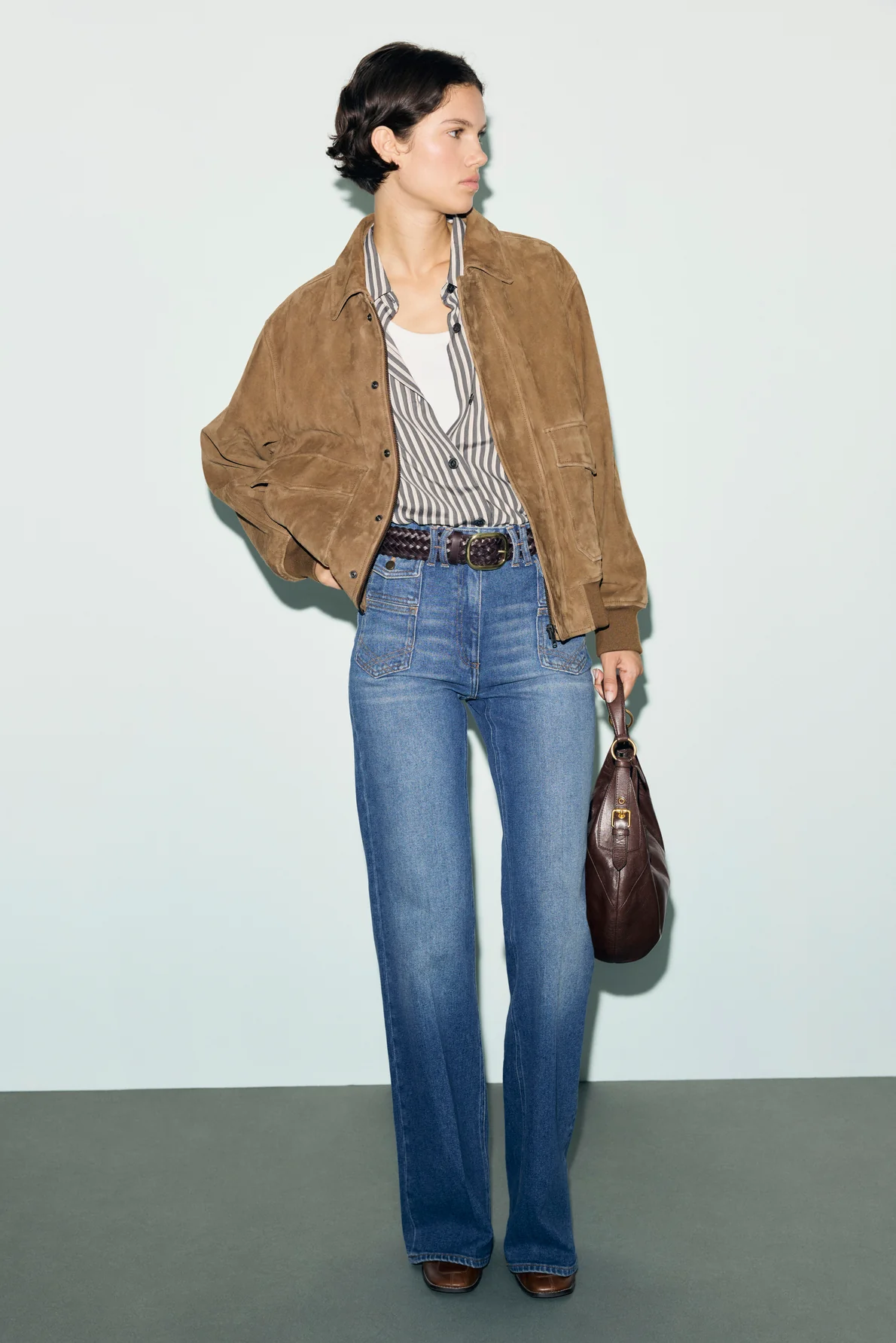 Blouson en cuir velours - TACHA