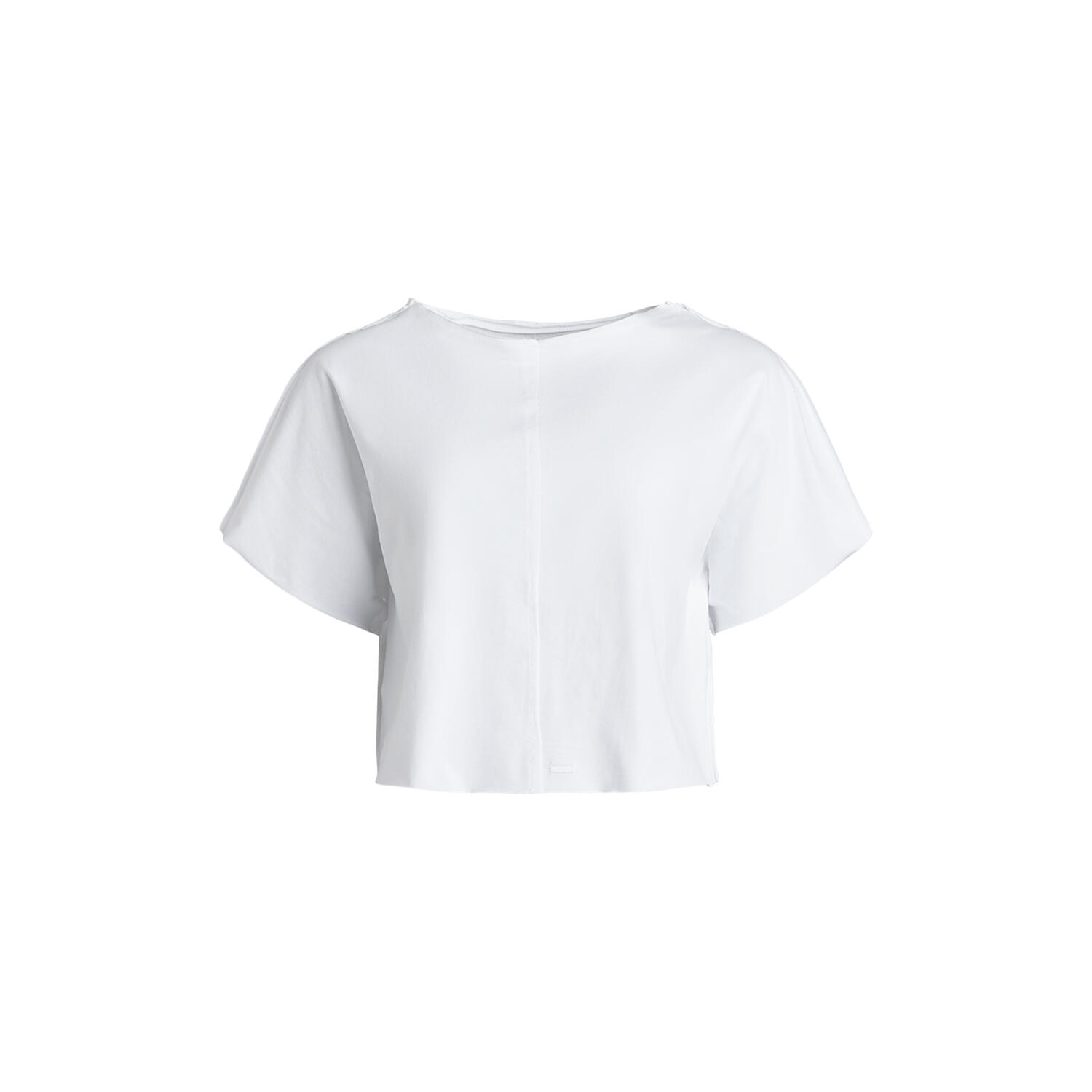 Tee Short Raw Edges Caen, white