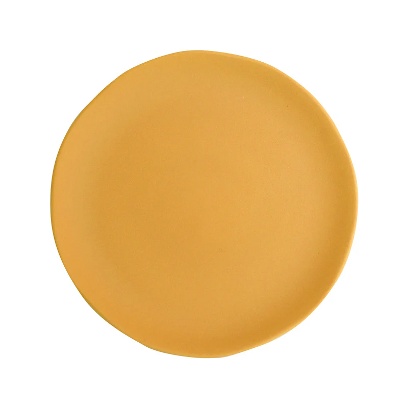 assiette plate curcuma