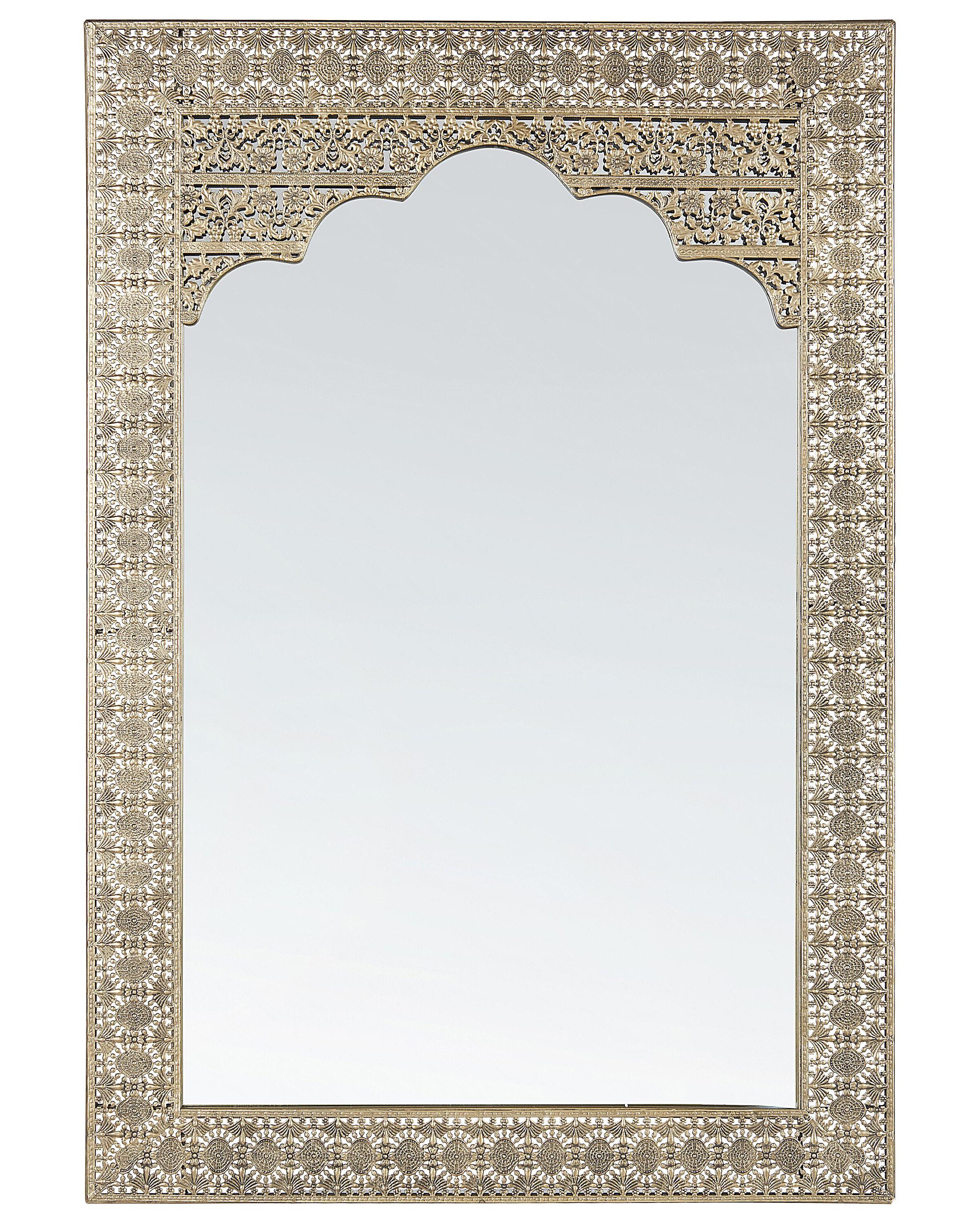 Wall Mirror PALI 60 cm 90 cm Metal Gold