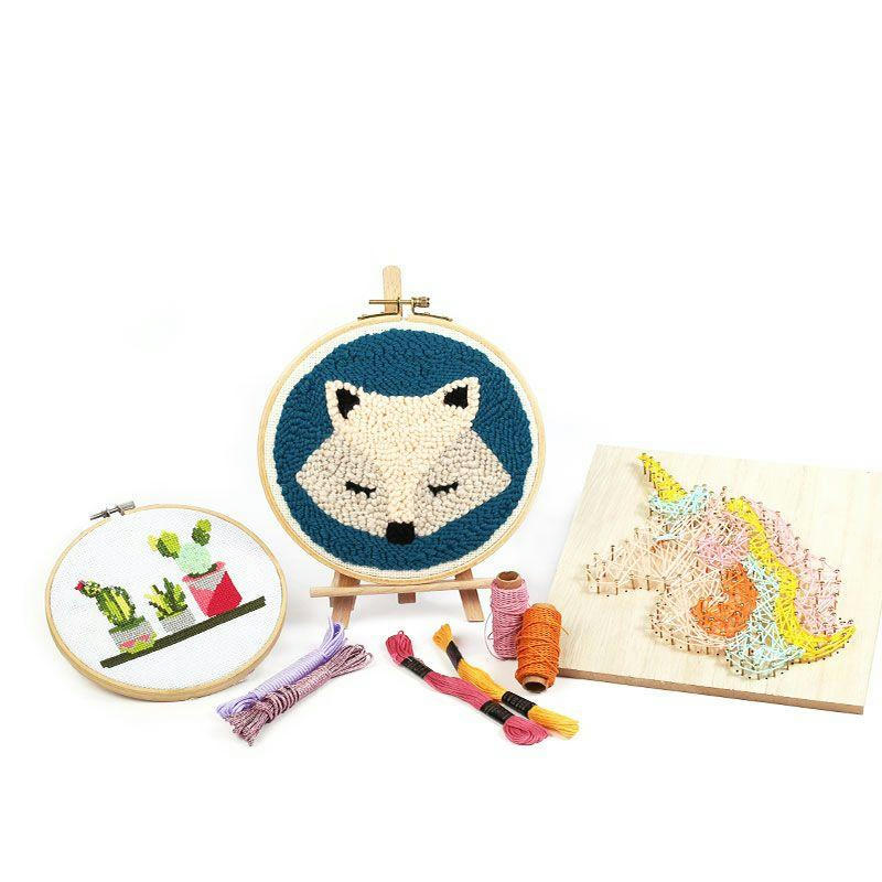 DIY - Coffret punch needle renard D20cm