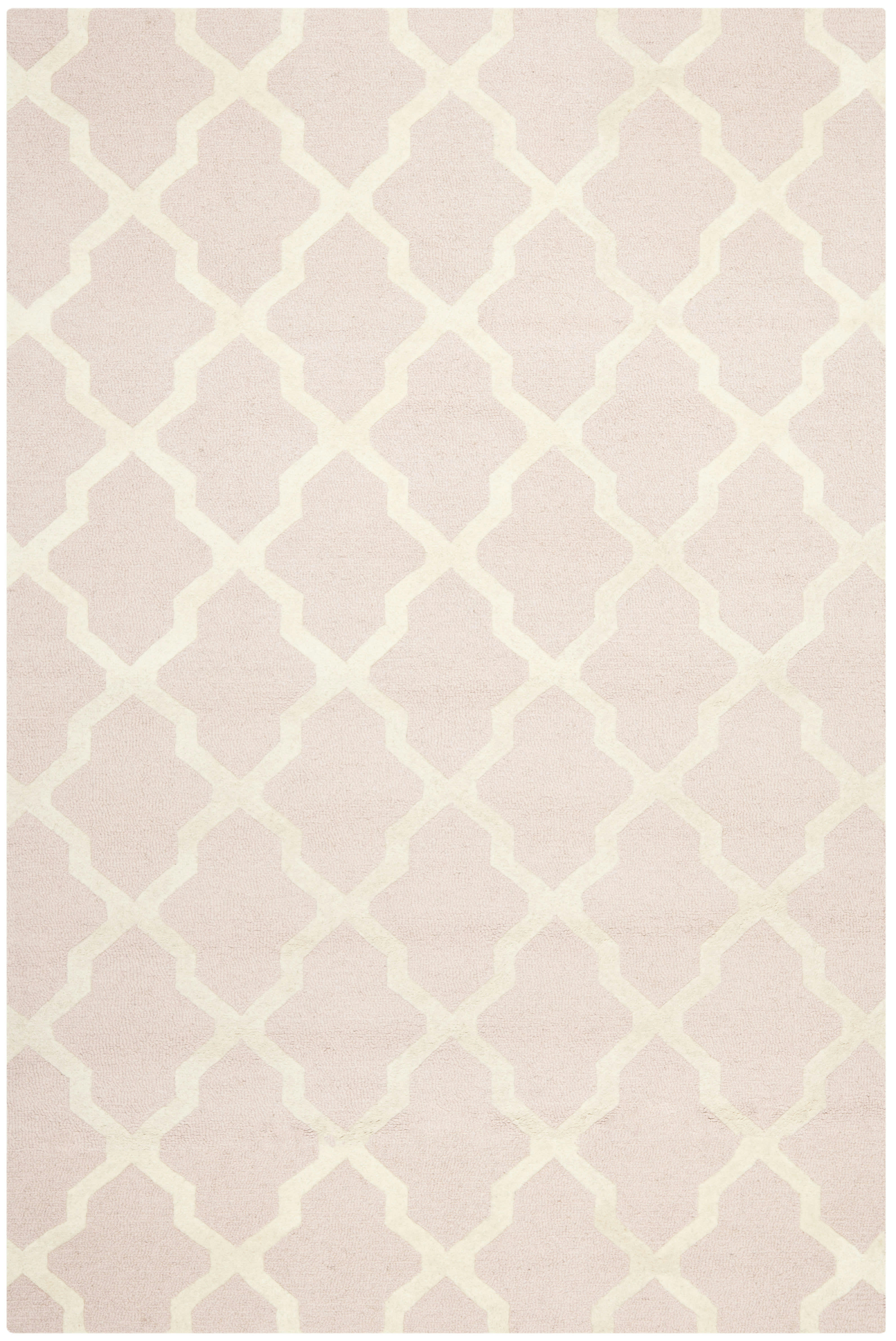 CAMBRIDGE - Tapis de salon interieur en rose pâle & ivoire, 152 x 244 cm