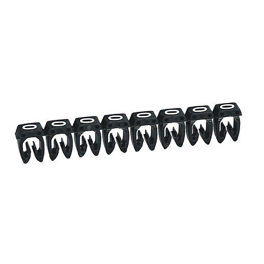 038210 Legrand - Boite De 1200 Repères Cab 3 Pour Fils 0,5mm² à 1,5mm² - Marquage Chiffre 0 Noir