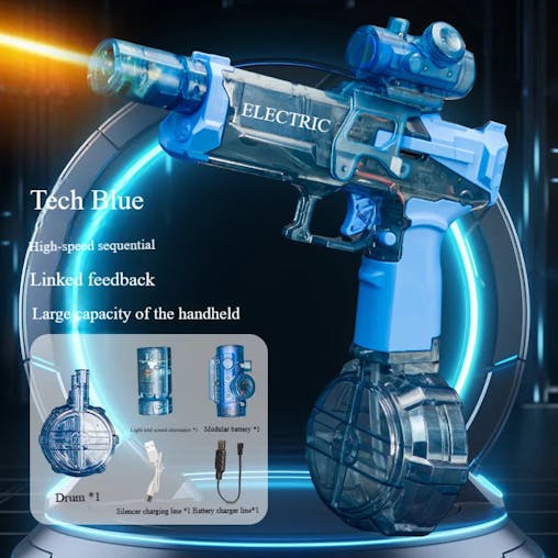 NNEOBA Fire Rat Electric Water Pistol with Cool Lights
