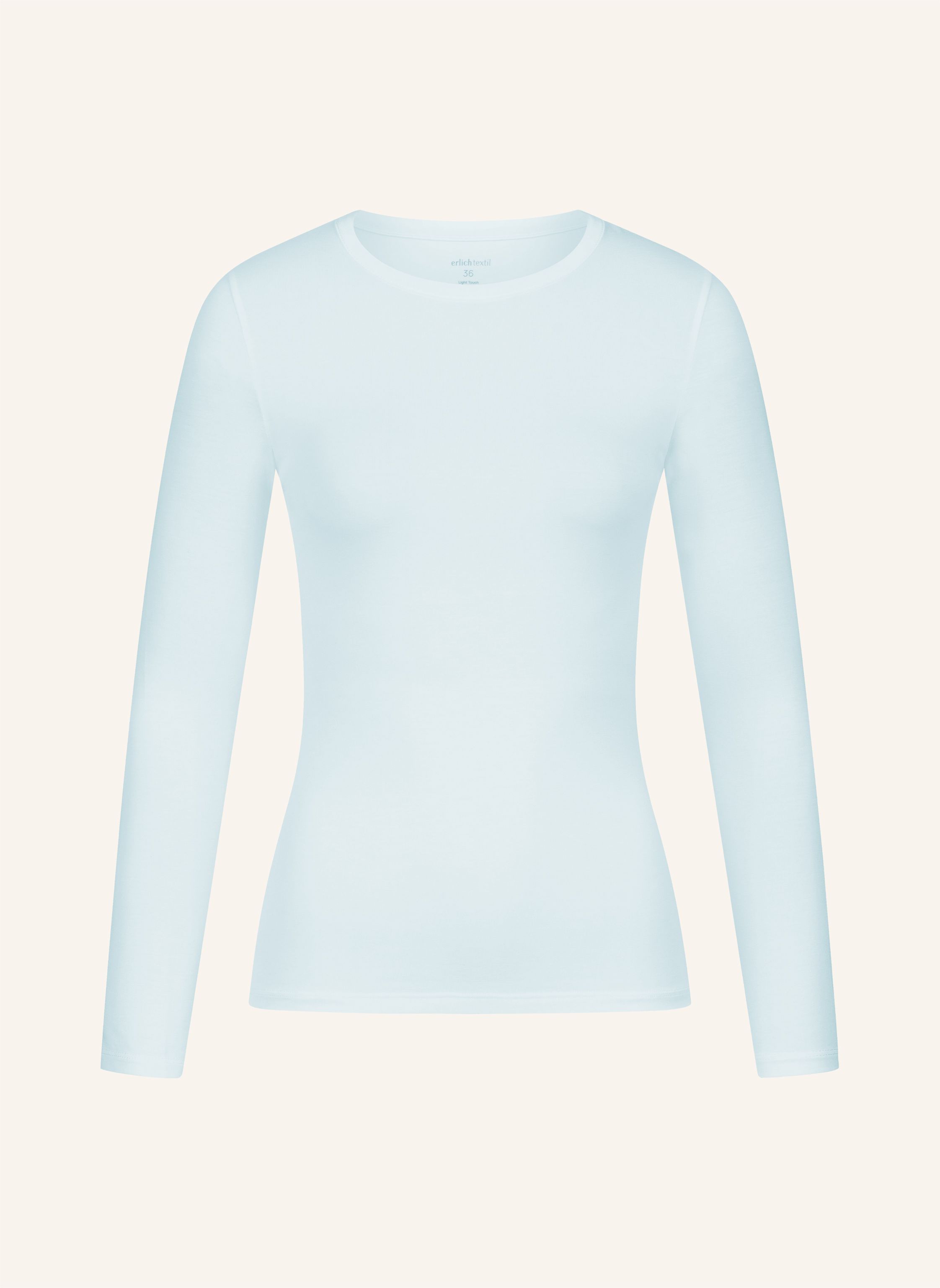 erlich textil Light Touch schmales Langarmshirt mit Lyocell - seidig weich