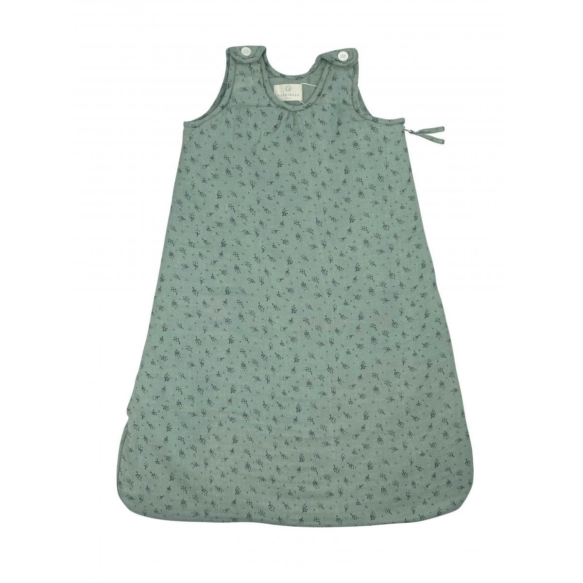 GREEN & KIDS - Gigoteuse en gaze de coton biologique à motifs vert