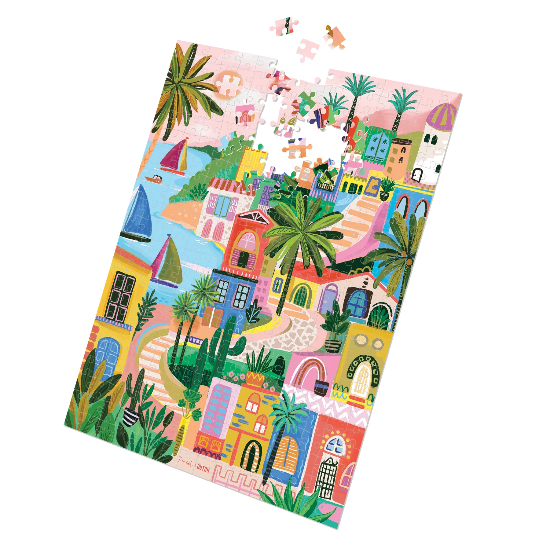 Sicilian Village 1000pc Wall Jigsaw Puzzle