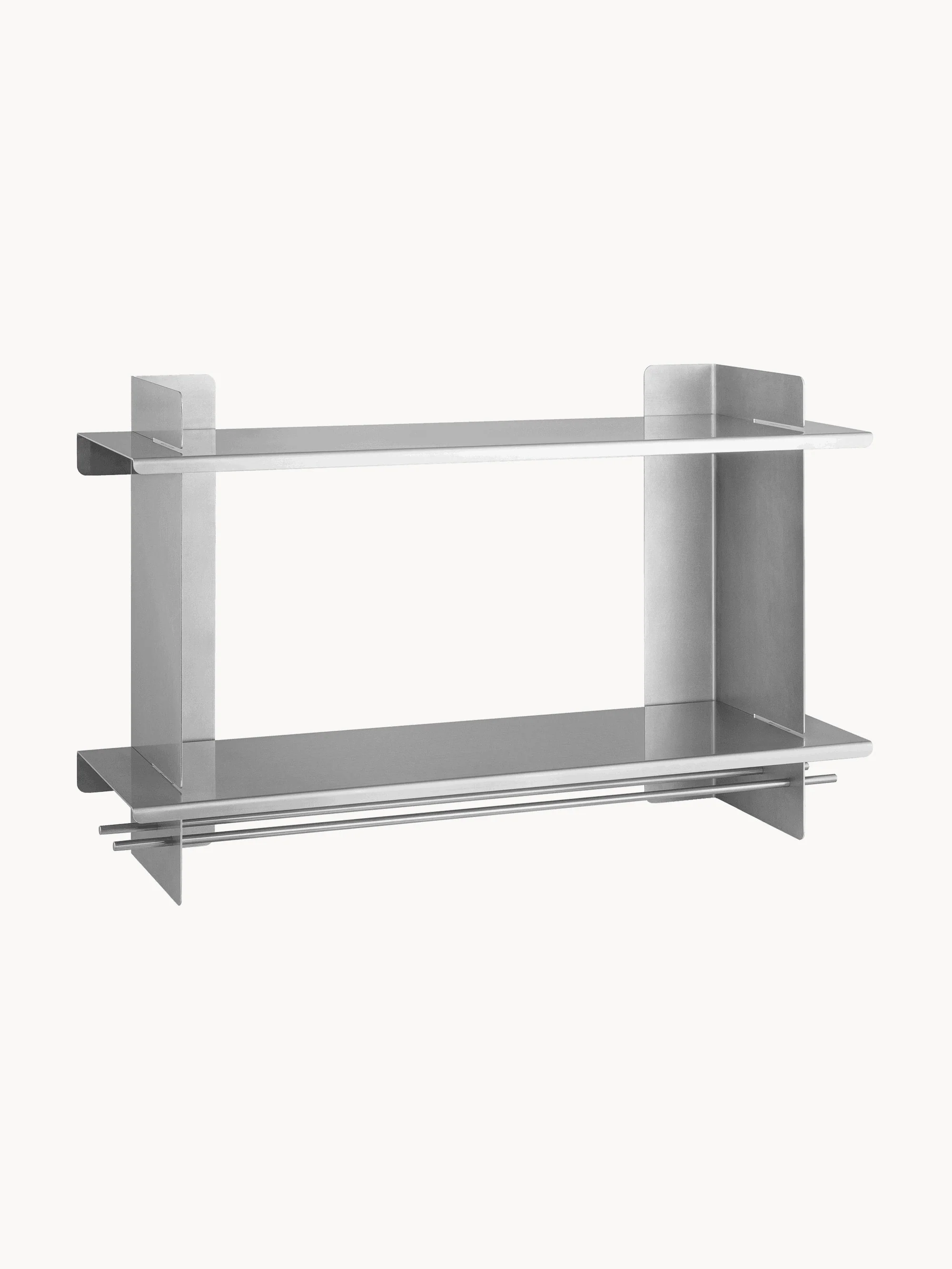 Metall-Wandregal Tivo mit Weinglashalter