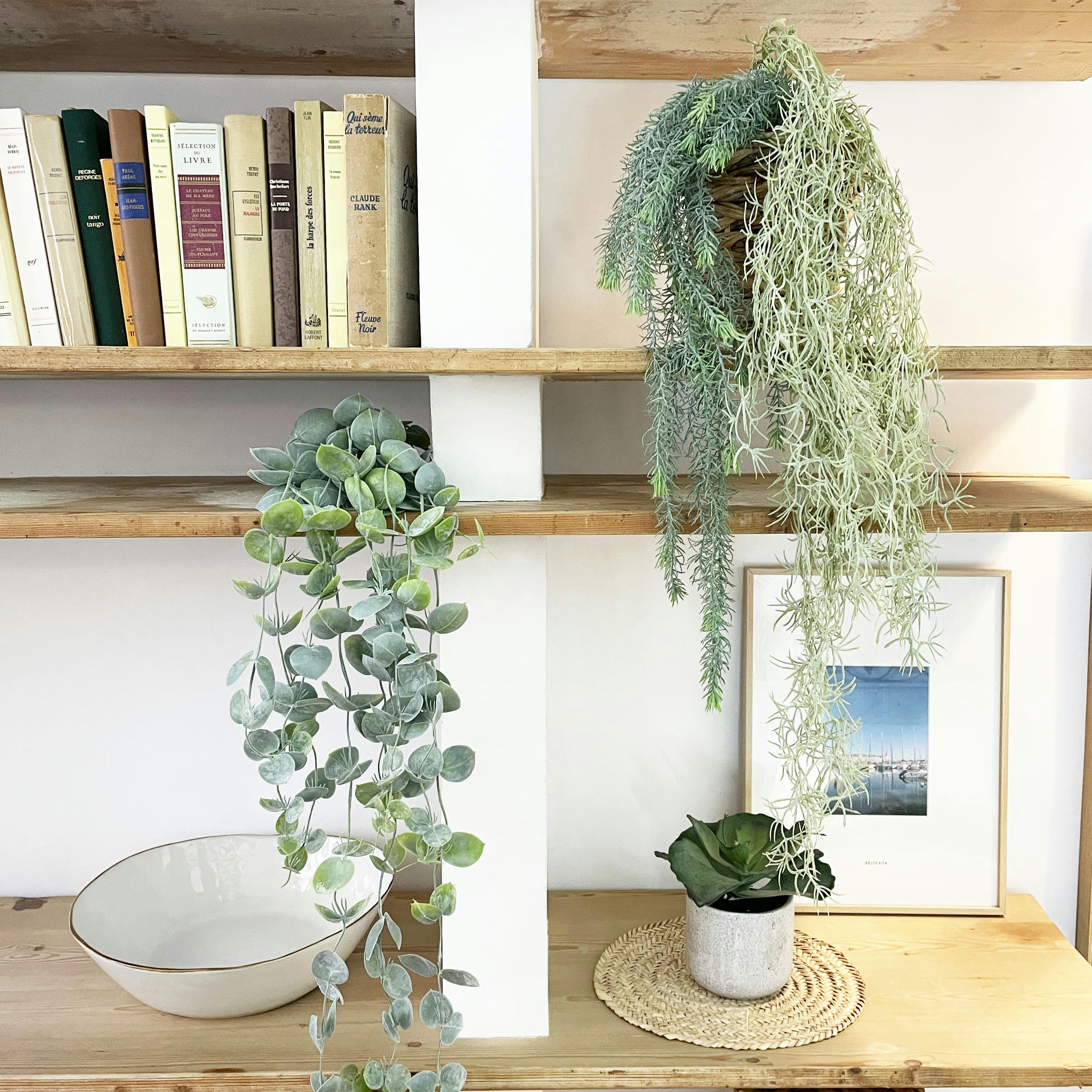 - Chute plante artificielle 85cm lot de 2