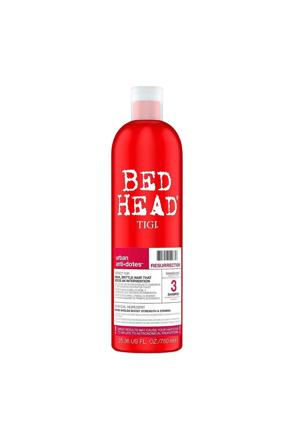 Tigi Urban Antidotes 'Shampoo' for Damaged Hair 750ml, 2pack
