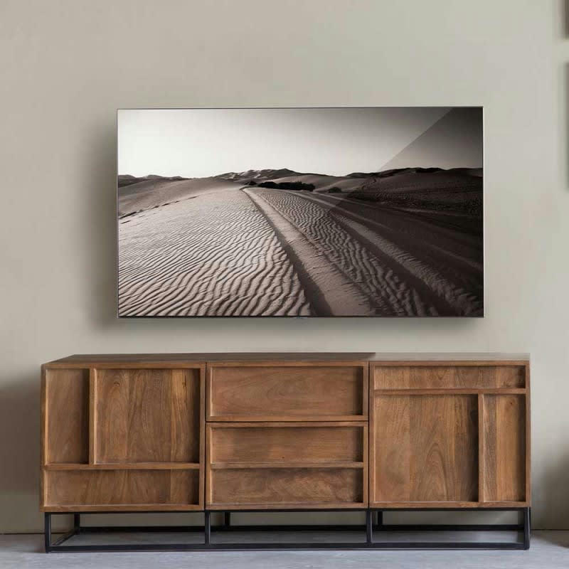 FORREST - Meuble tv en bois de manguier beige