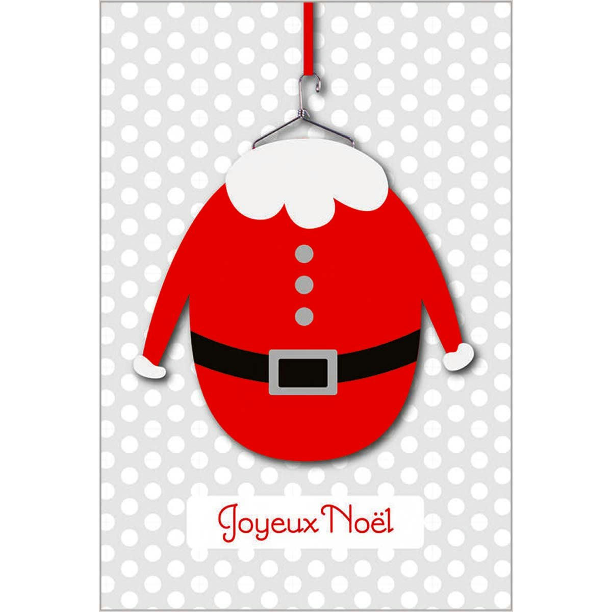 - Carte de voeux costume de père noël