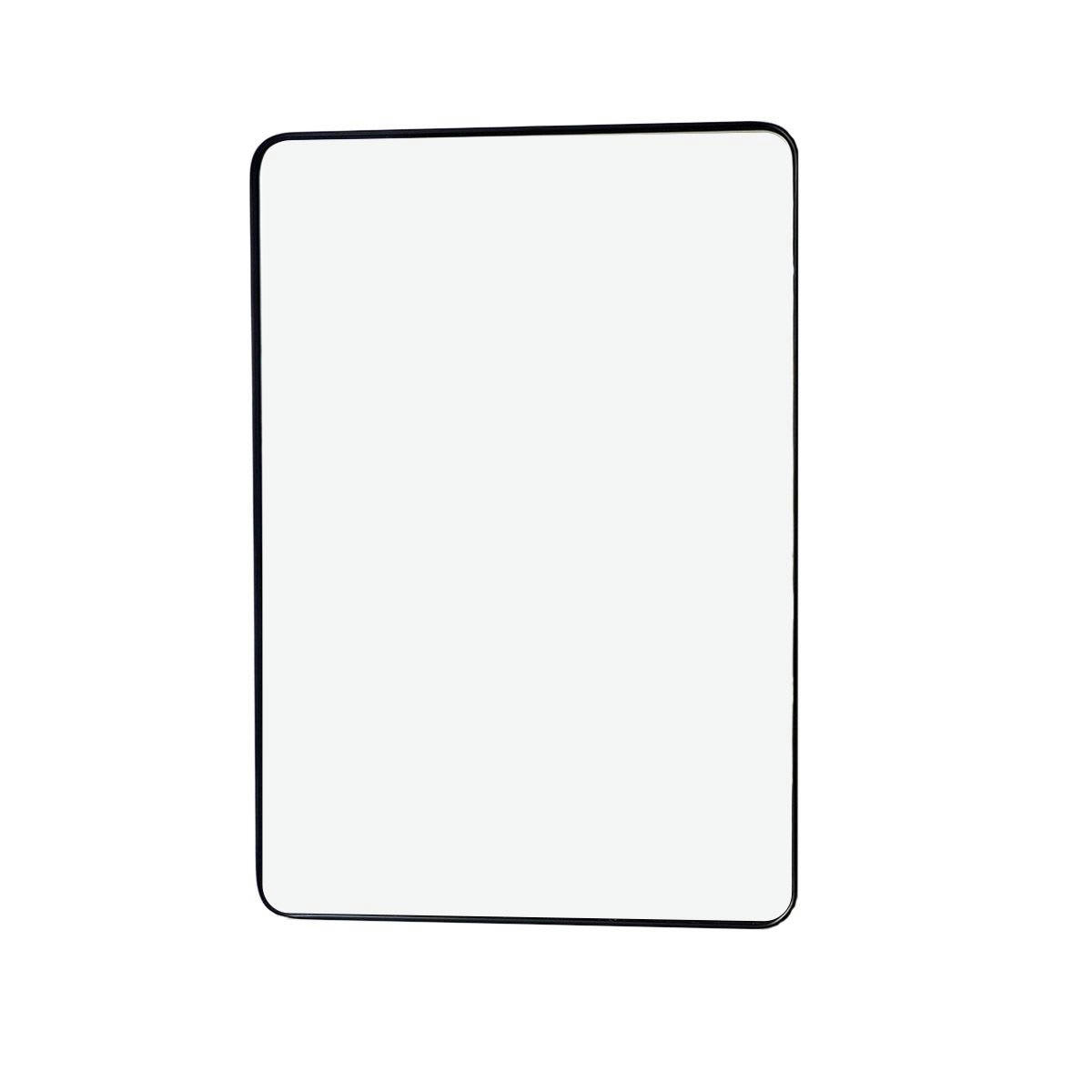 - Miroir rectangulaire en laiton noir 57,5 x 40 cm