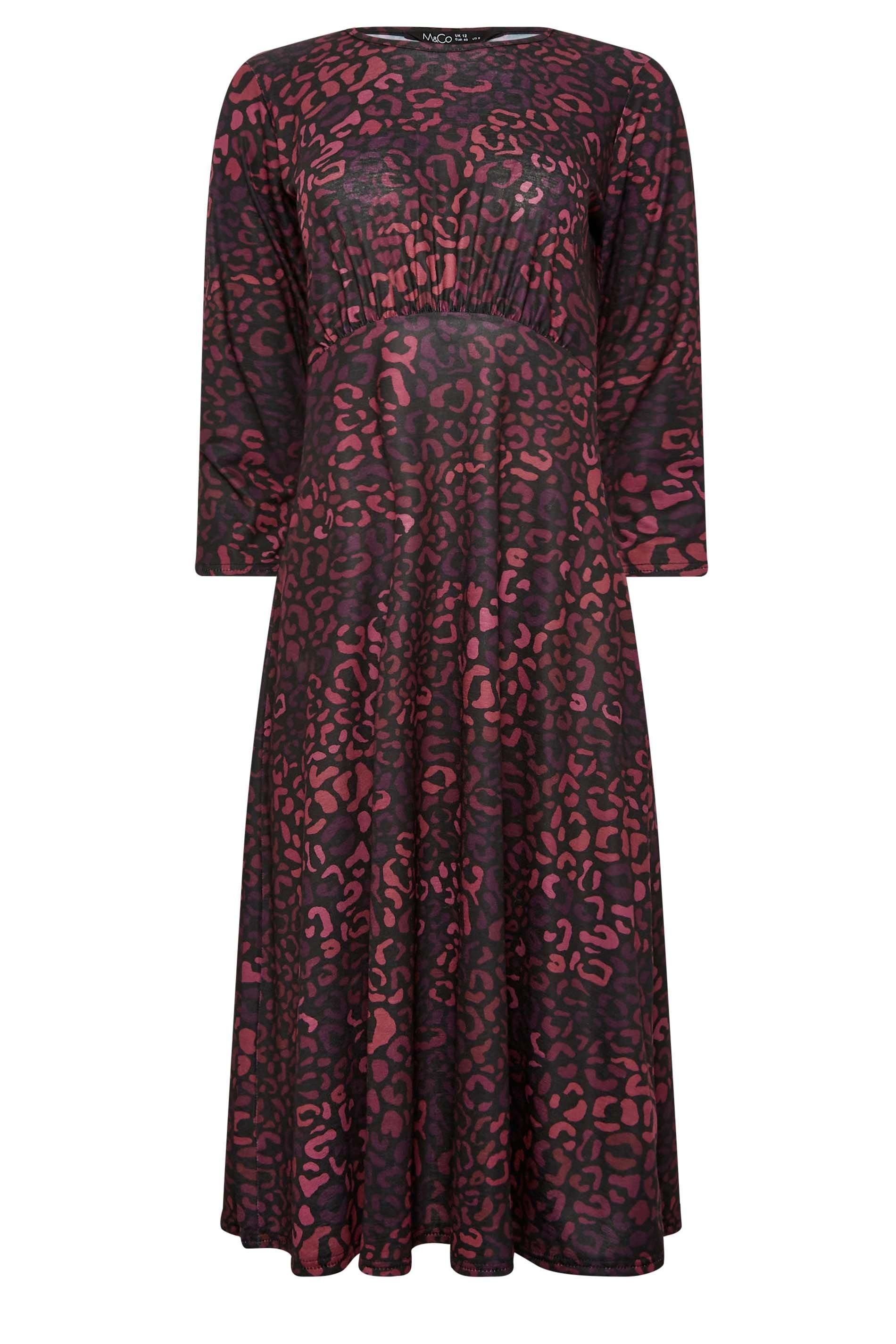 M&Co Animal Print Midi Dress