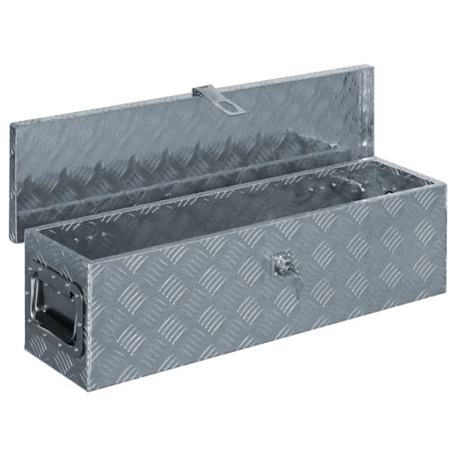 NNEVL Aluminium Box 80.5x22x22 cm Silver