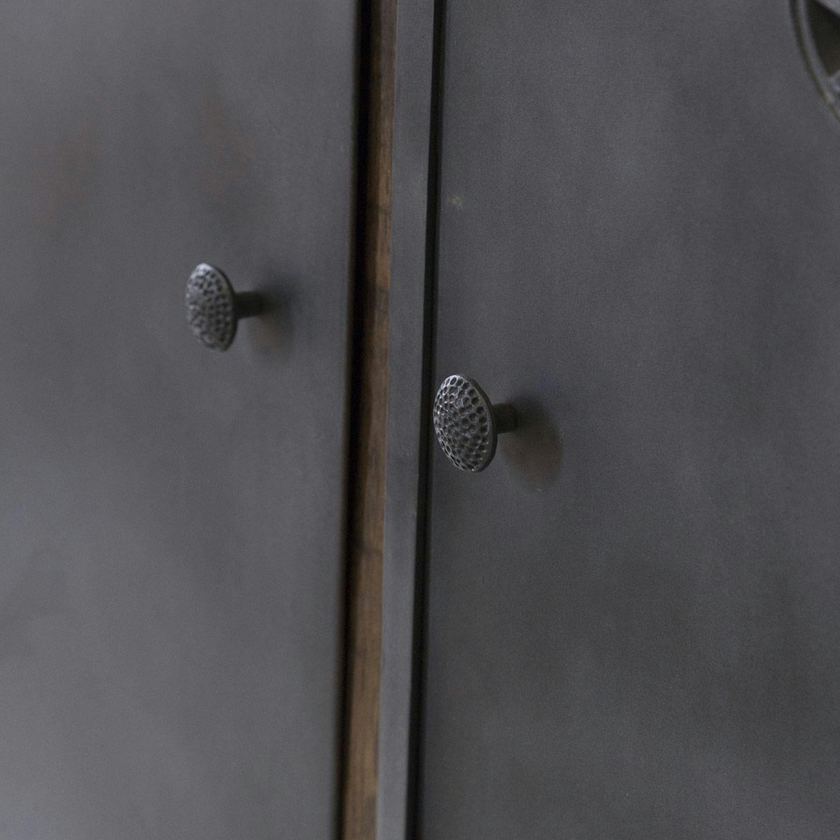 HECTOR - Buffet en bois gris 180 cm