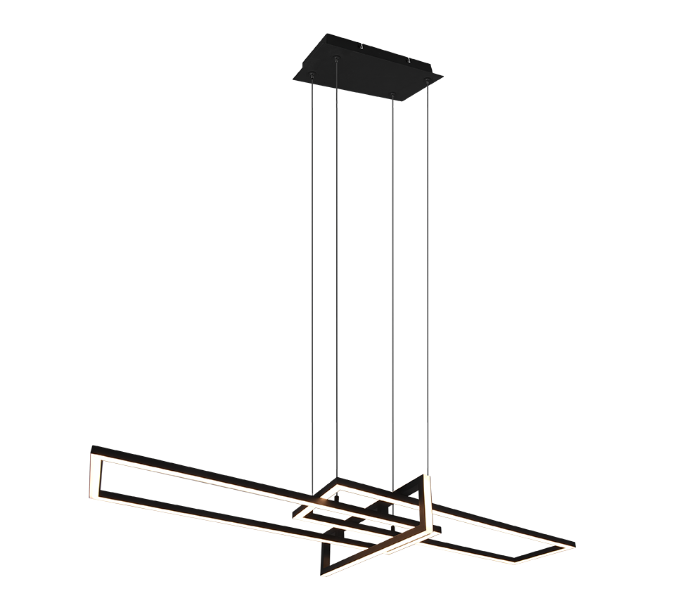 Trio Leuchten Salinas Hanglamp SMD LED 34W Zwart