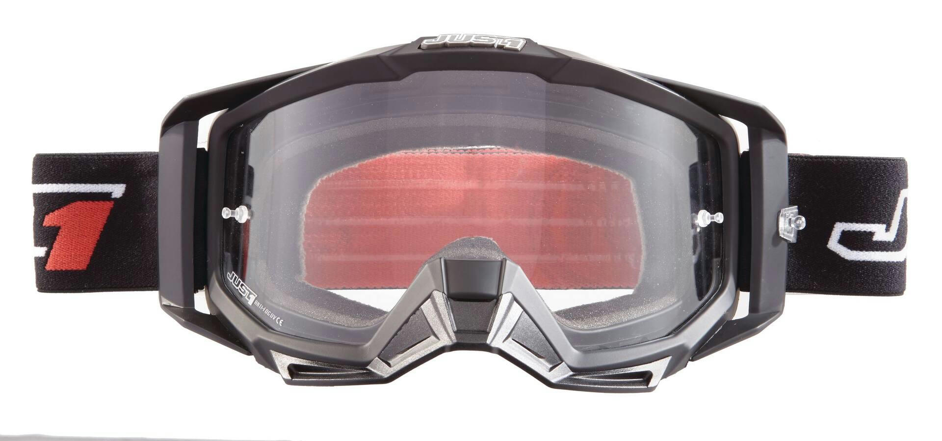 Just1 Powersport Anti-Fog Scratch-Resistant Goggles, Black