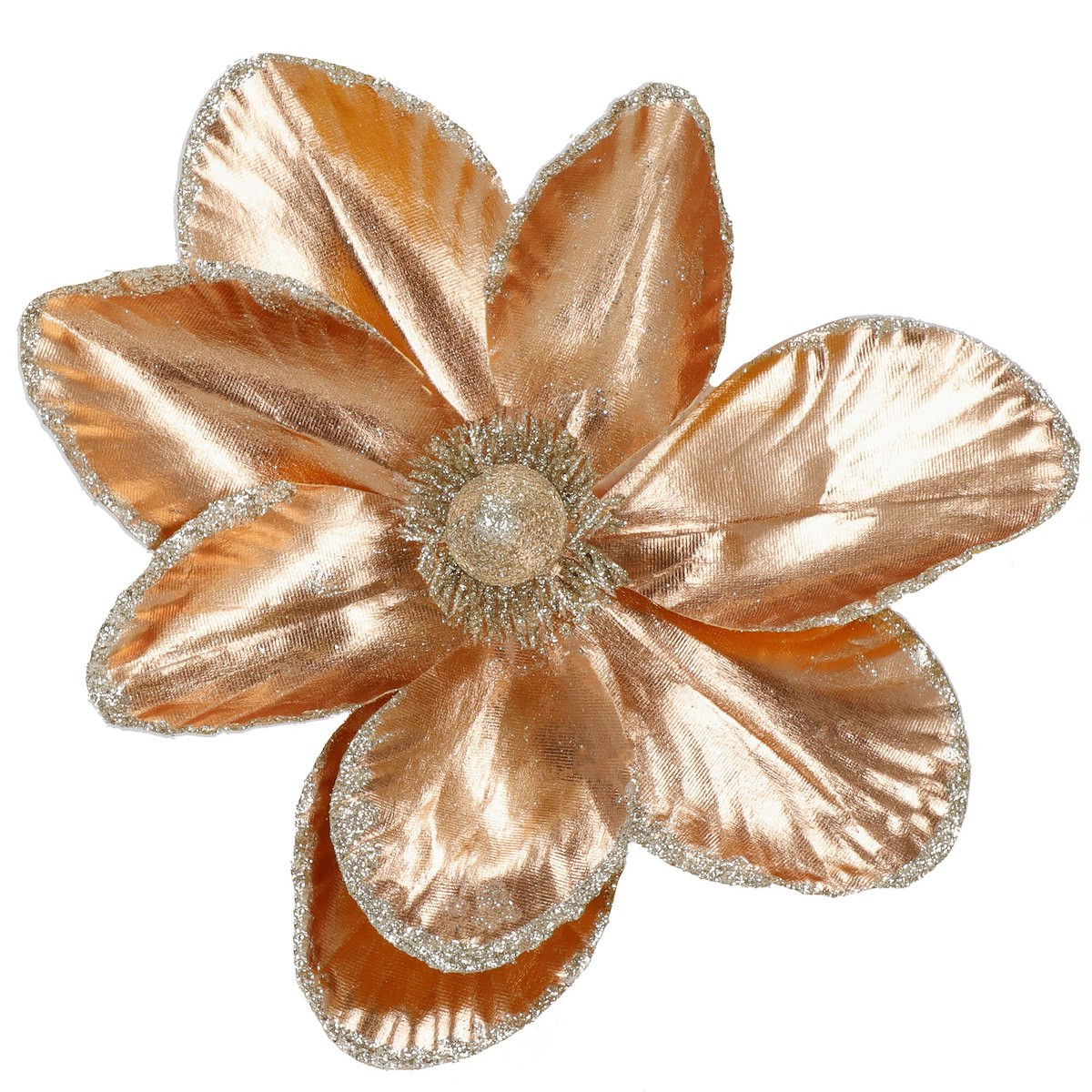 Magnolia sztuczna gałązka kwiat dekoracja do domu złoty