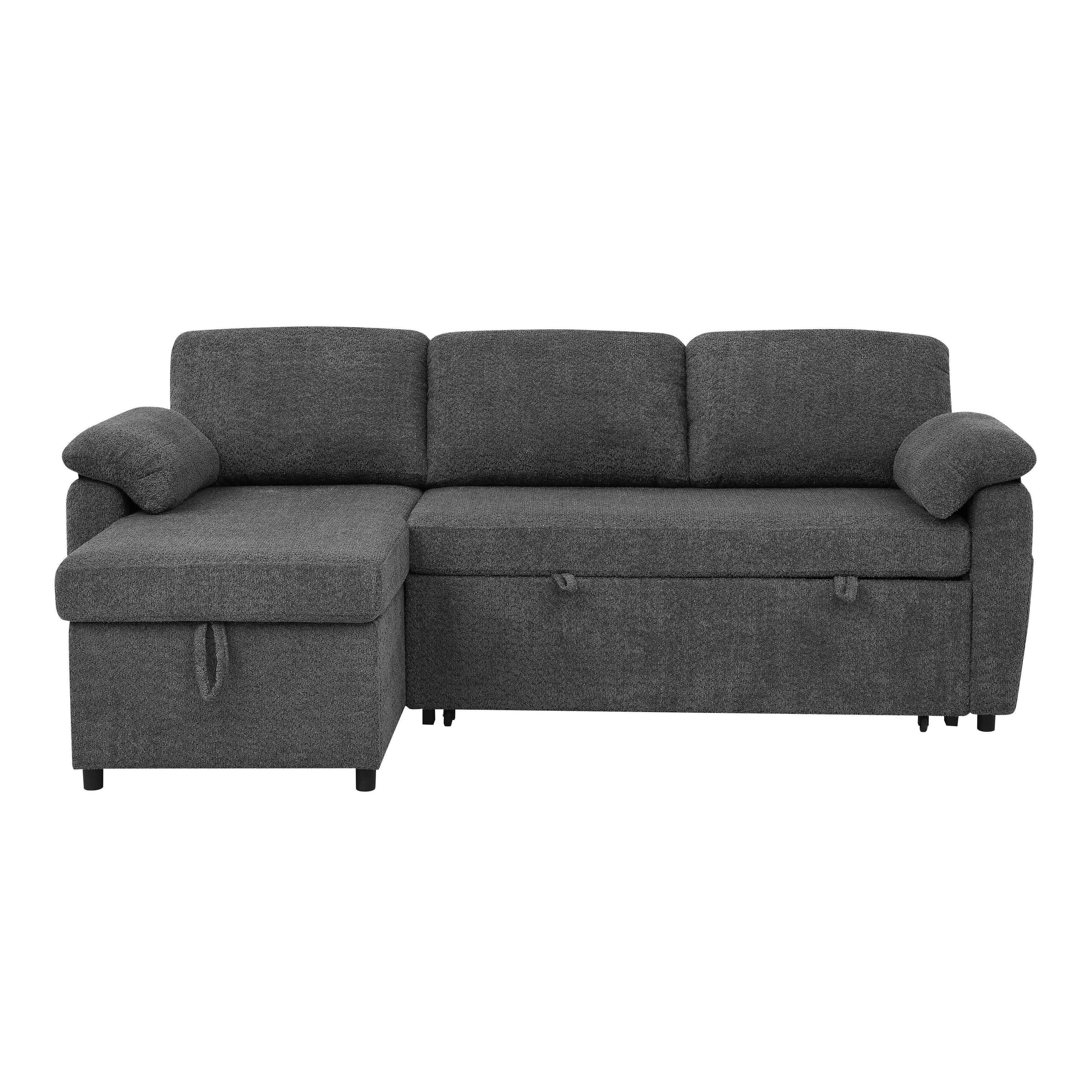 Convertible Sofa Bed - 3-in-1 Pull-Out Sectional with Storage