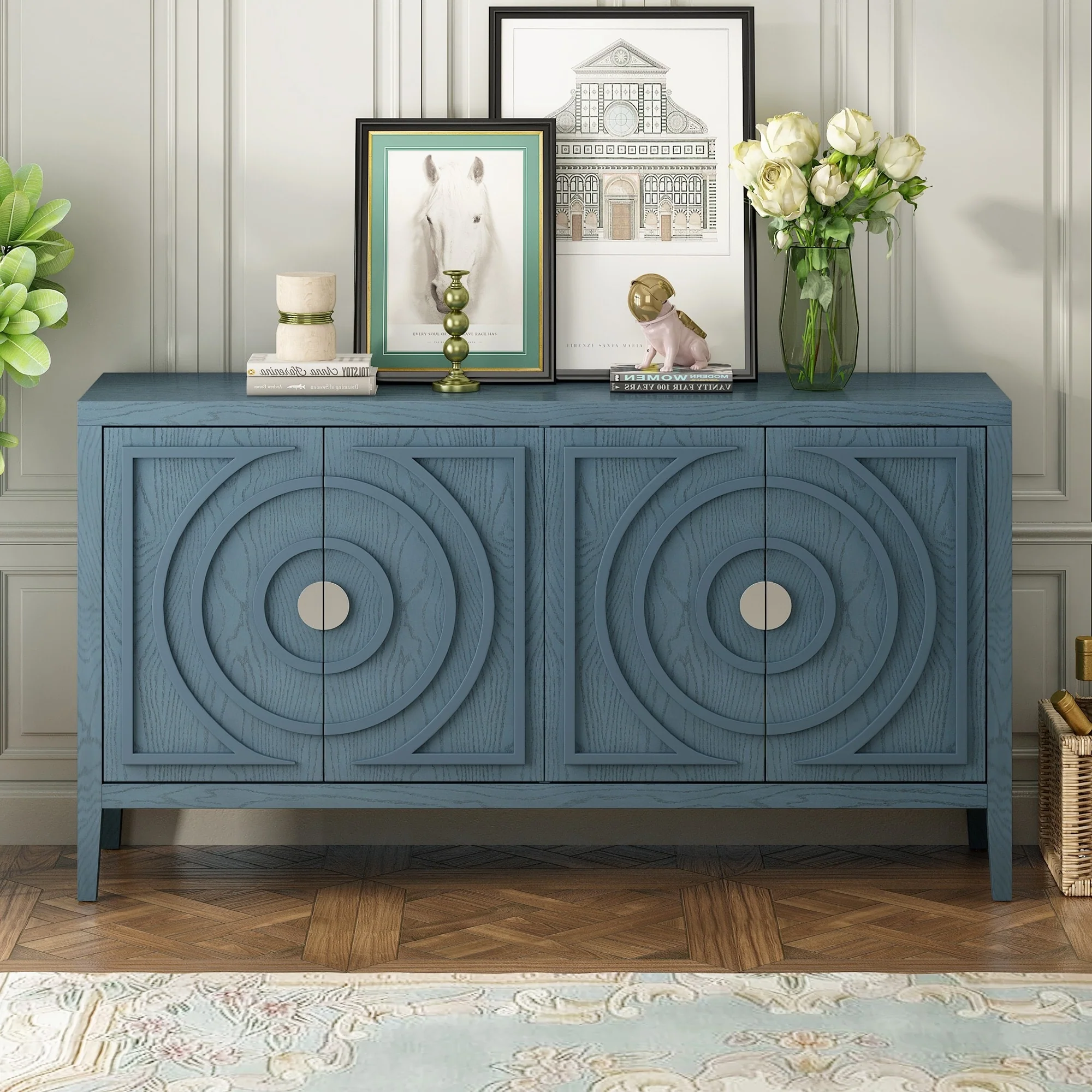 Vintage Sideboard Door Style Dining Sideboard