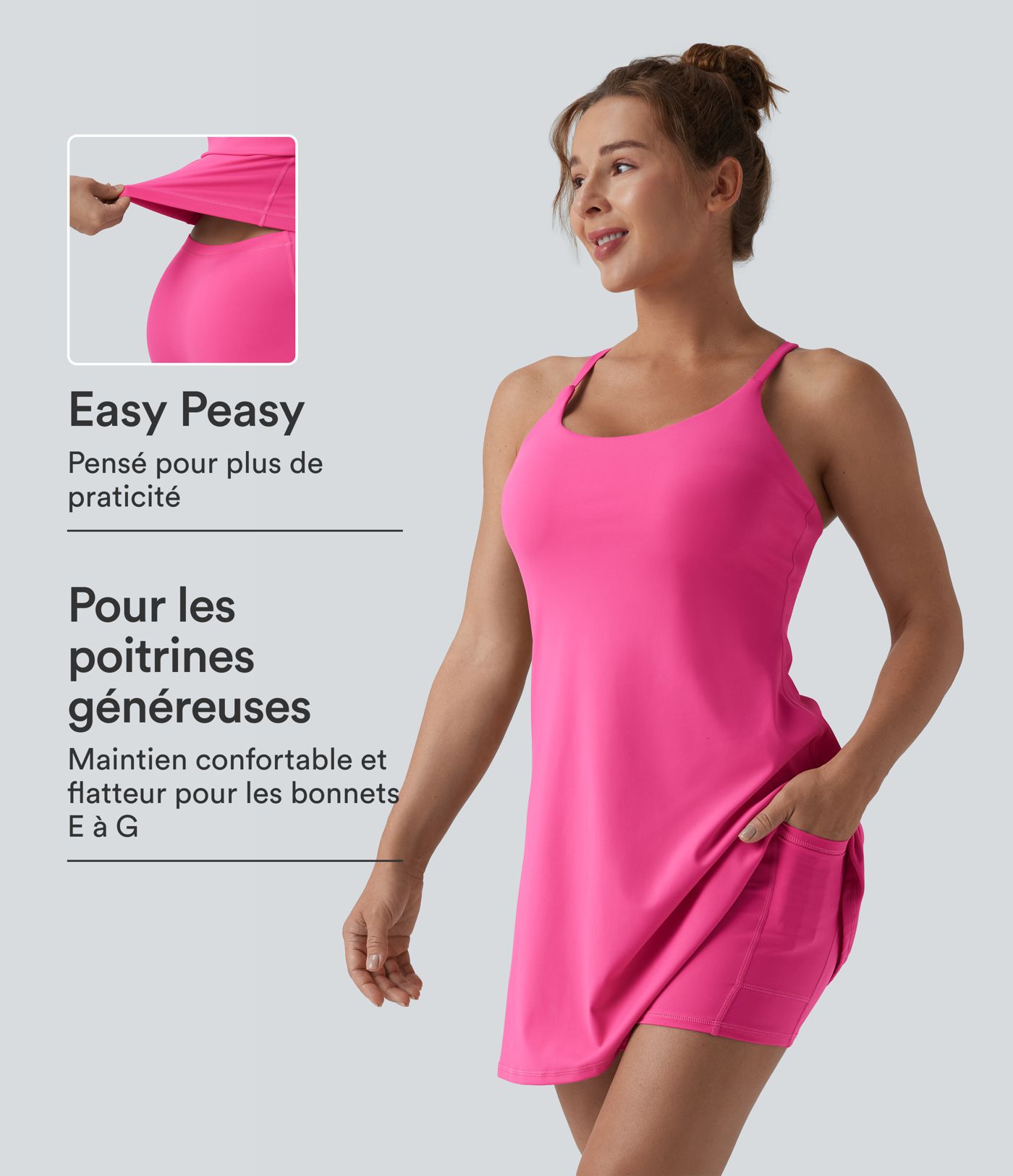 Robe sport dos nu Softlyzero™ Plush - Édition Easy Peasy E-G