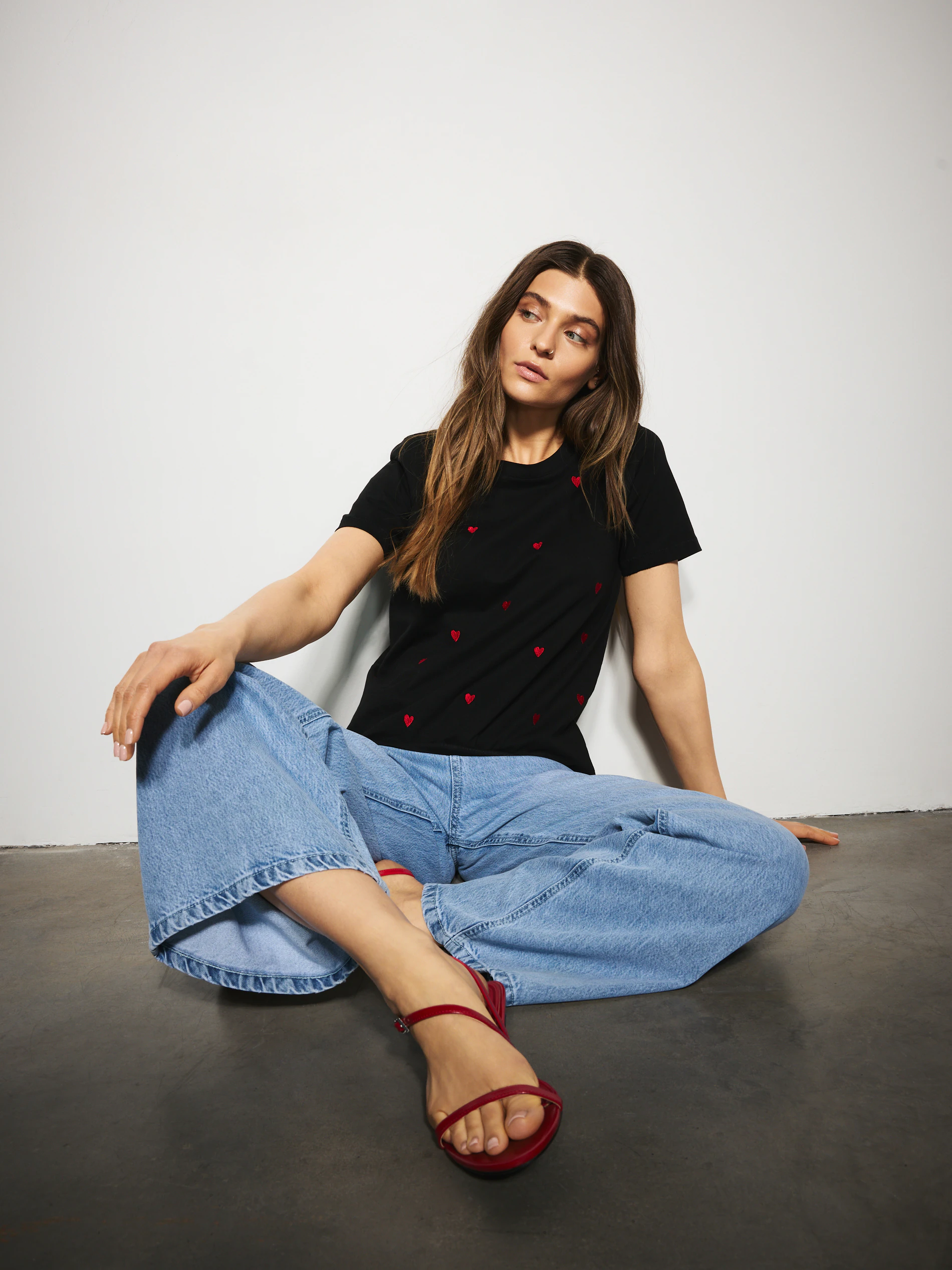 T-shirt w serca