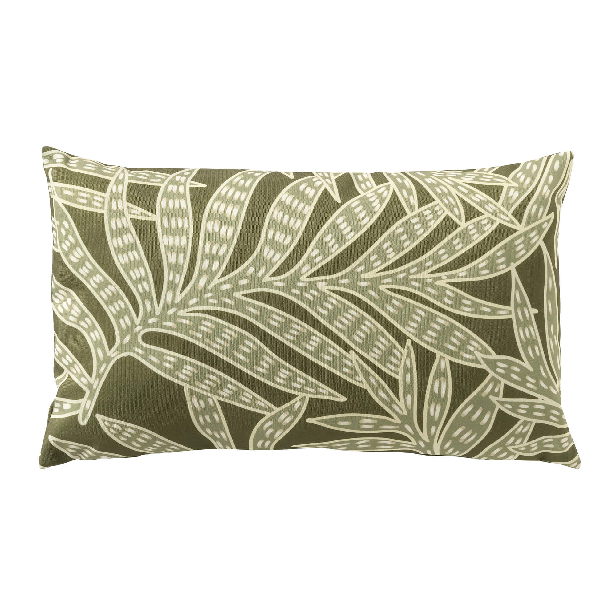 SAMUEL - kussenhoes voor buiten 30x50 cm - waterafstotend en uv-bestendig - Olive Branch - groen