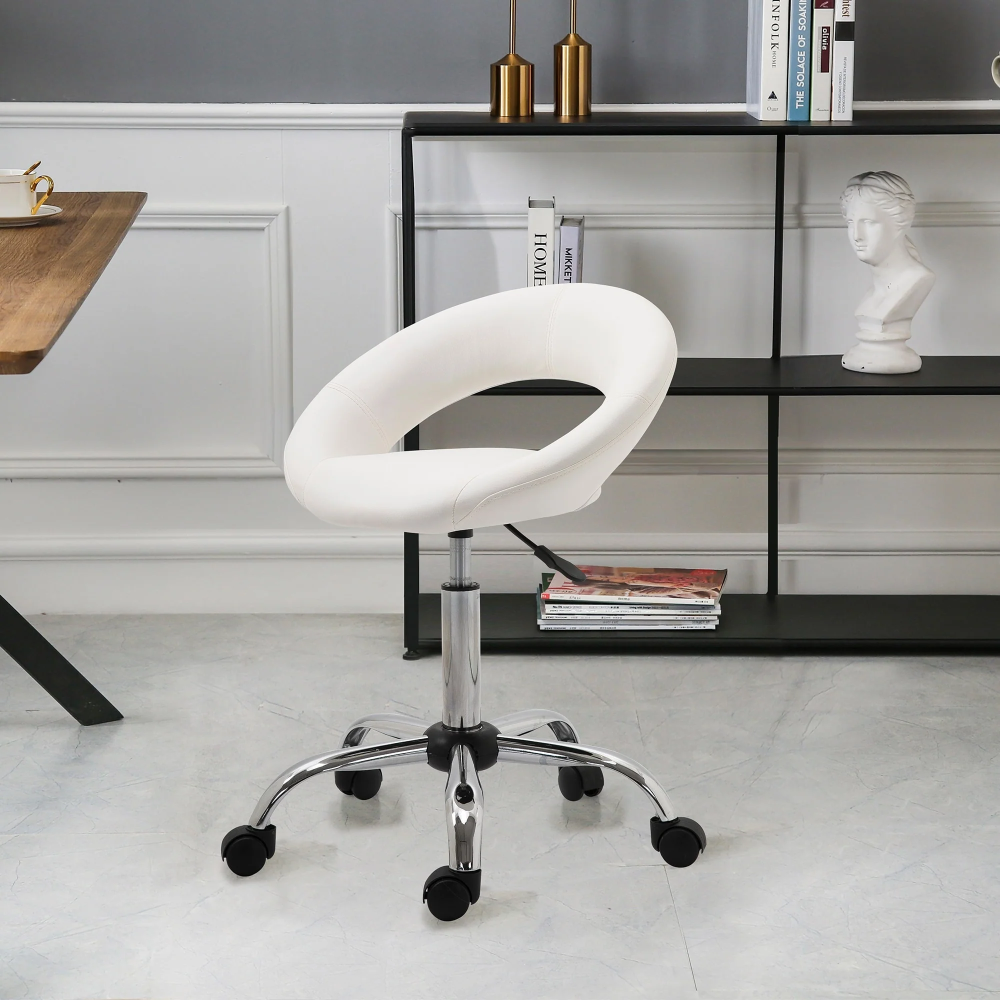 PU Leather Salon Spa Rolling Stool