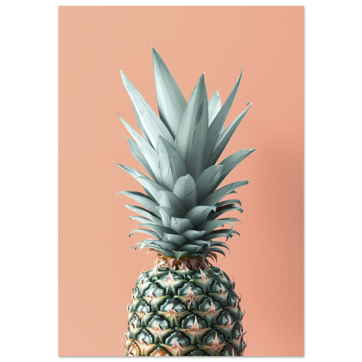 Artfulprints Fruits - The pineapple portrait  poster 70x100 cm